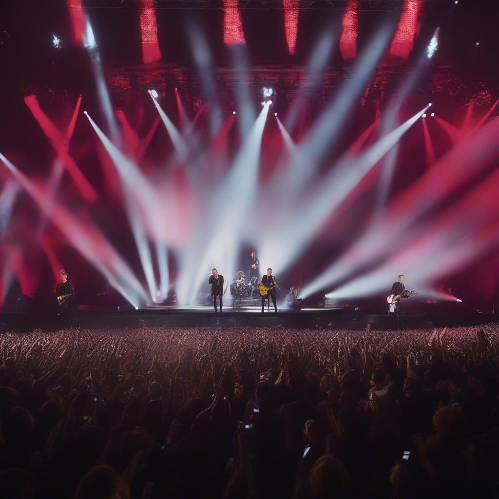 OneRepublic performing at a music awards show