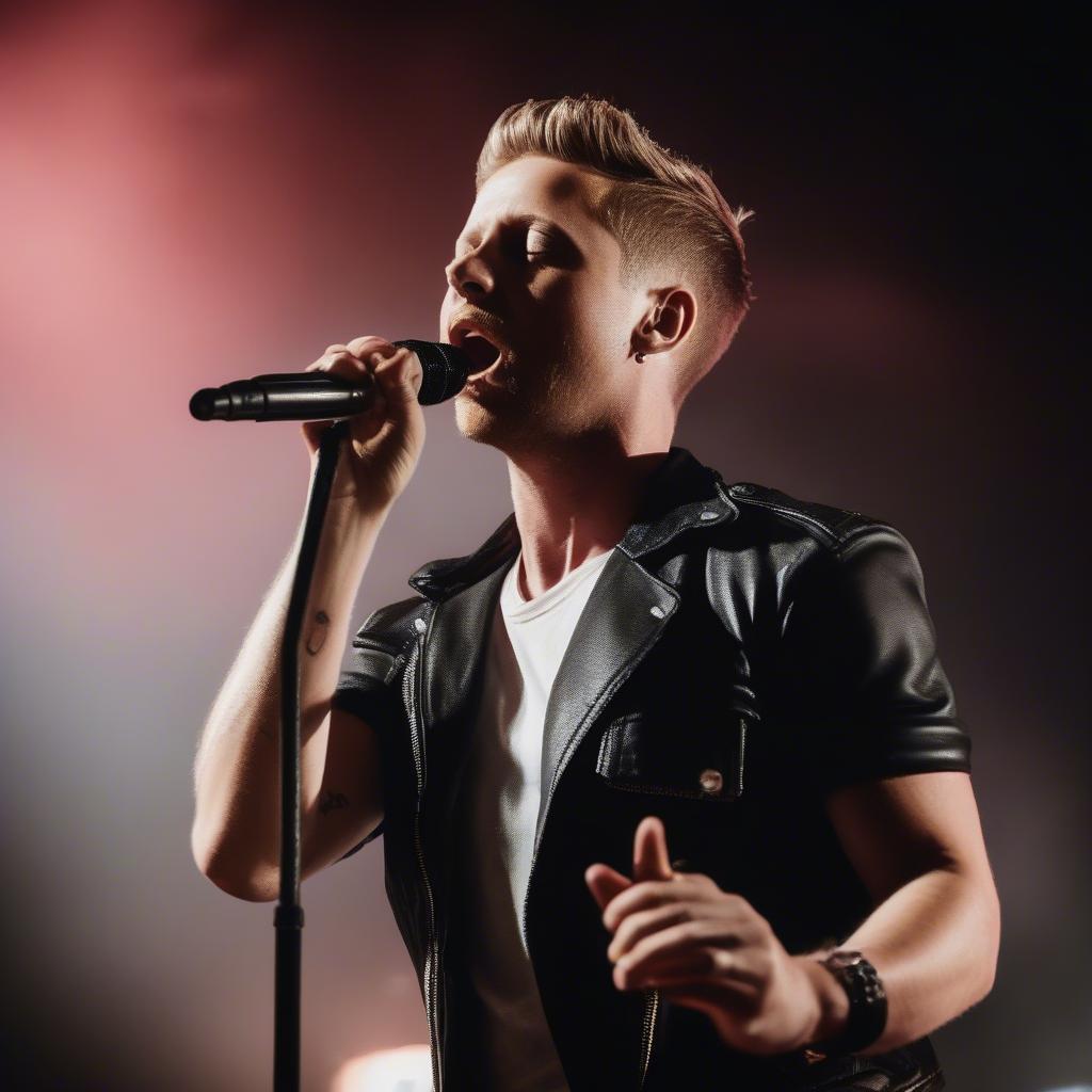 Ryan Tedder performing live with OneRepublic