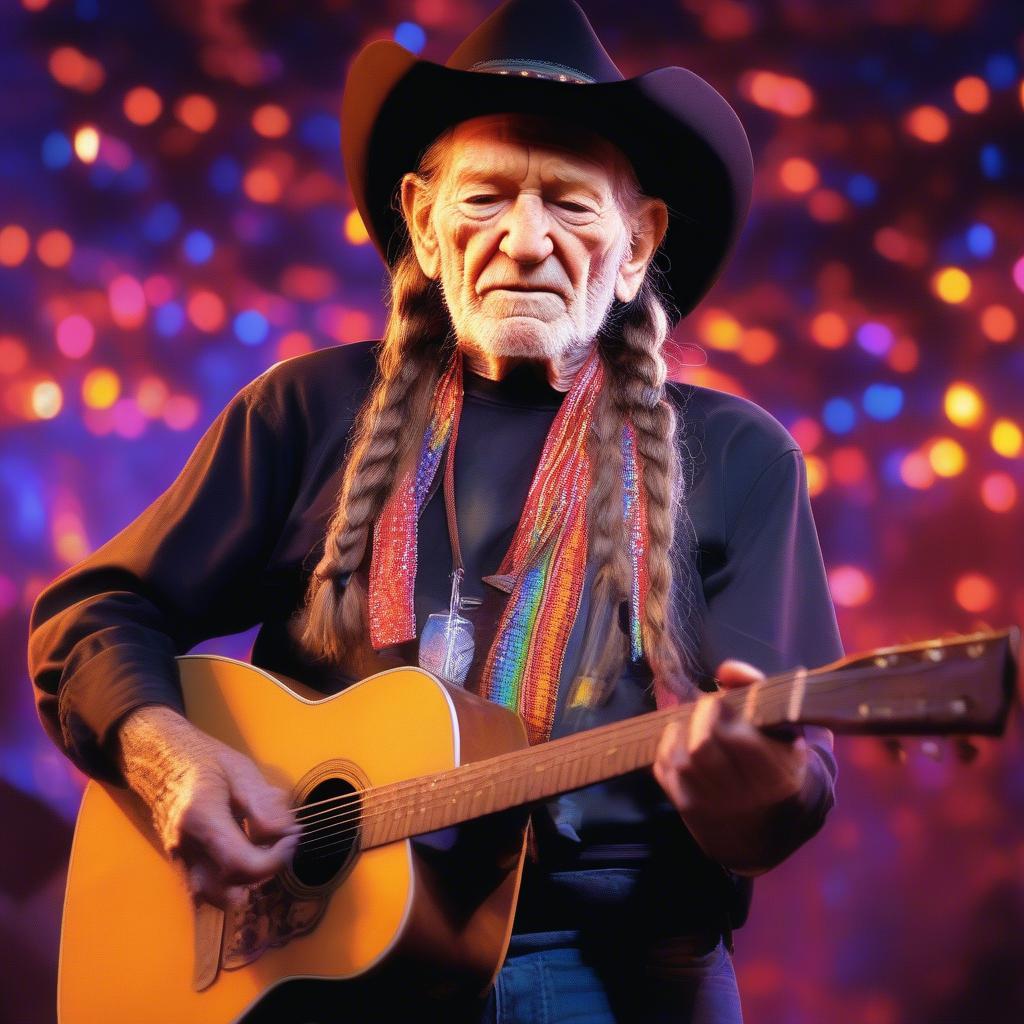 Willie Nelson Performing Live