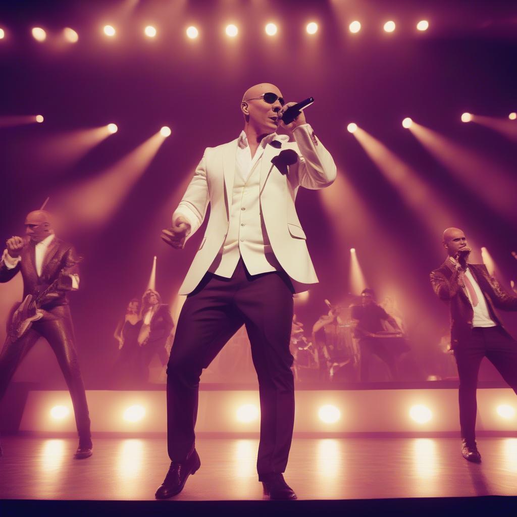 Pitbull Performing Live