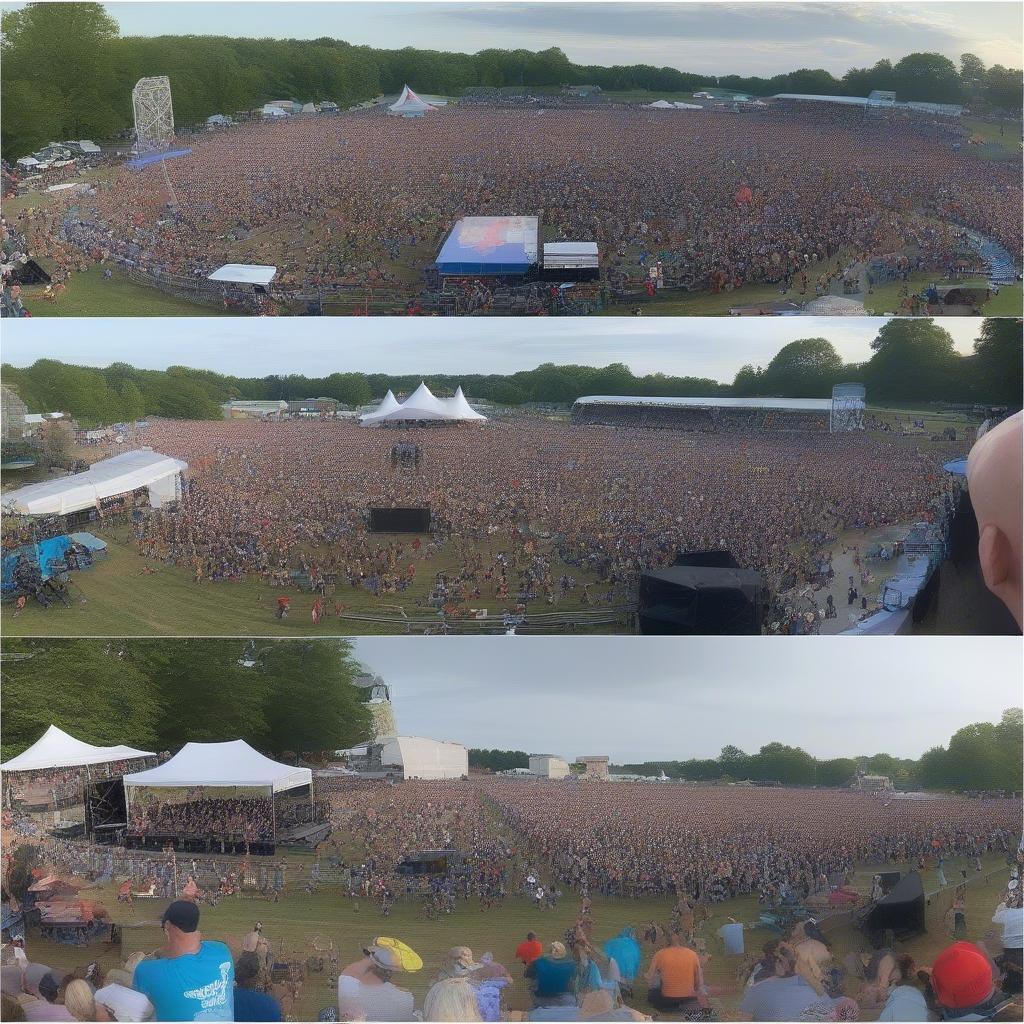 The crowd enjoying the music at Pointfest 2020