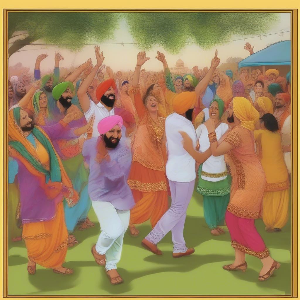 Punjabi Music Celebration: Joyful Dance and Community