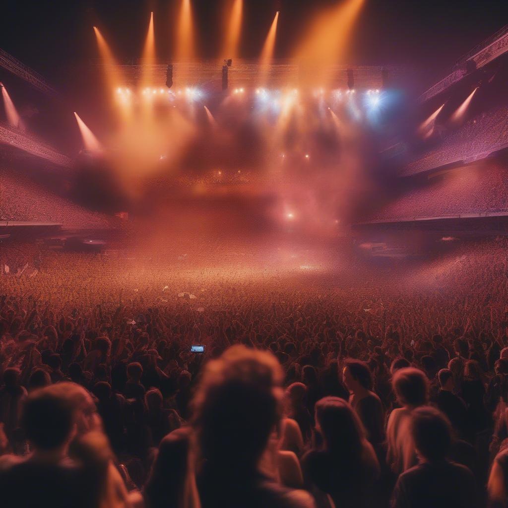 Rock Concert Crowd 2023: Live Performance