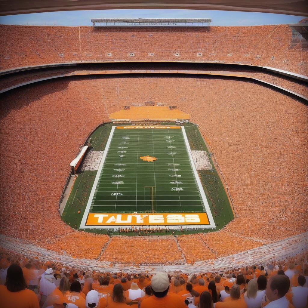 Rocky Top being performed at a University of Tennessee football game