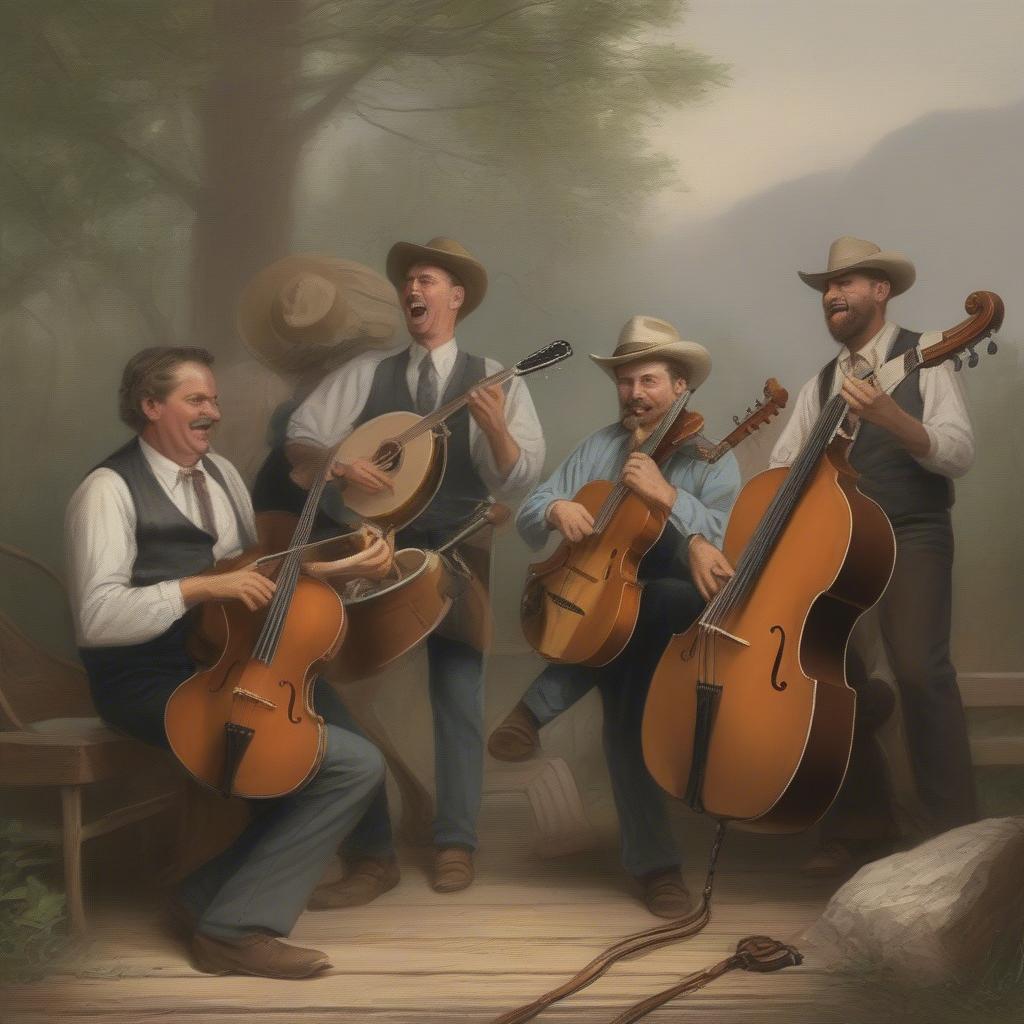 Bluegrass Band Performing Rocky Top