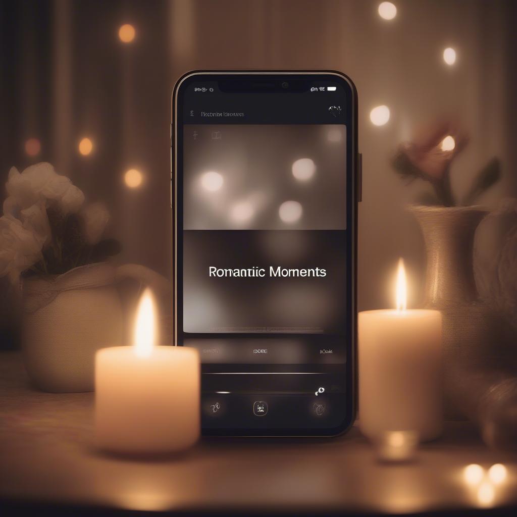 Romantic Playlist on a Smartphone