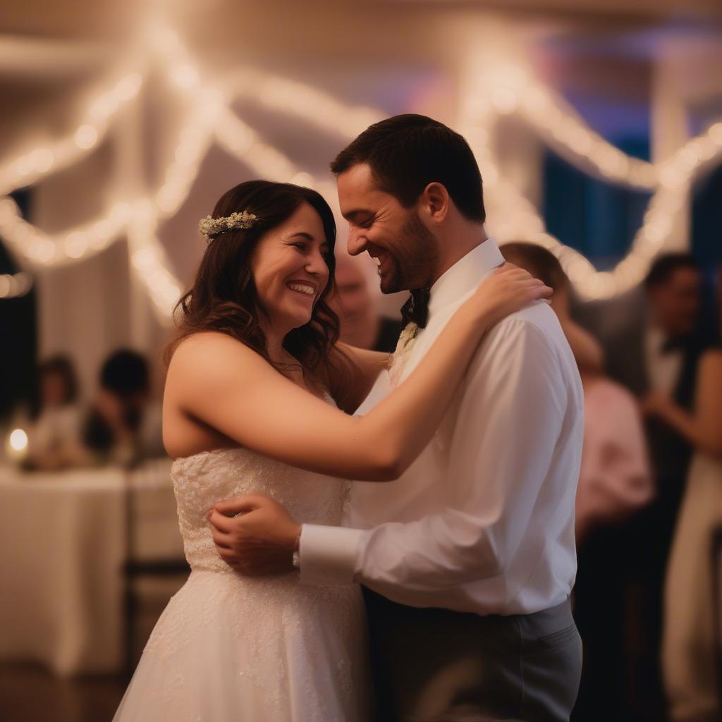 Romantic Slow Dance at Wedding Reception