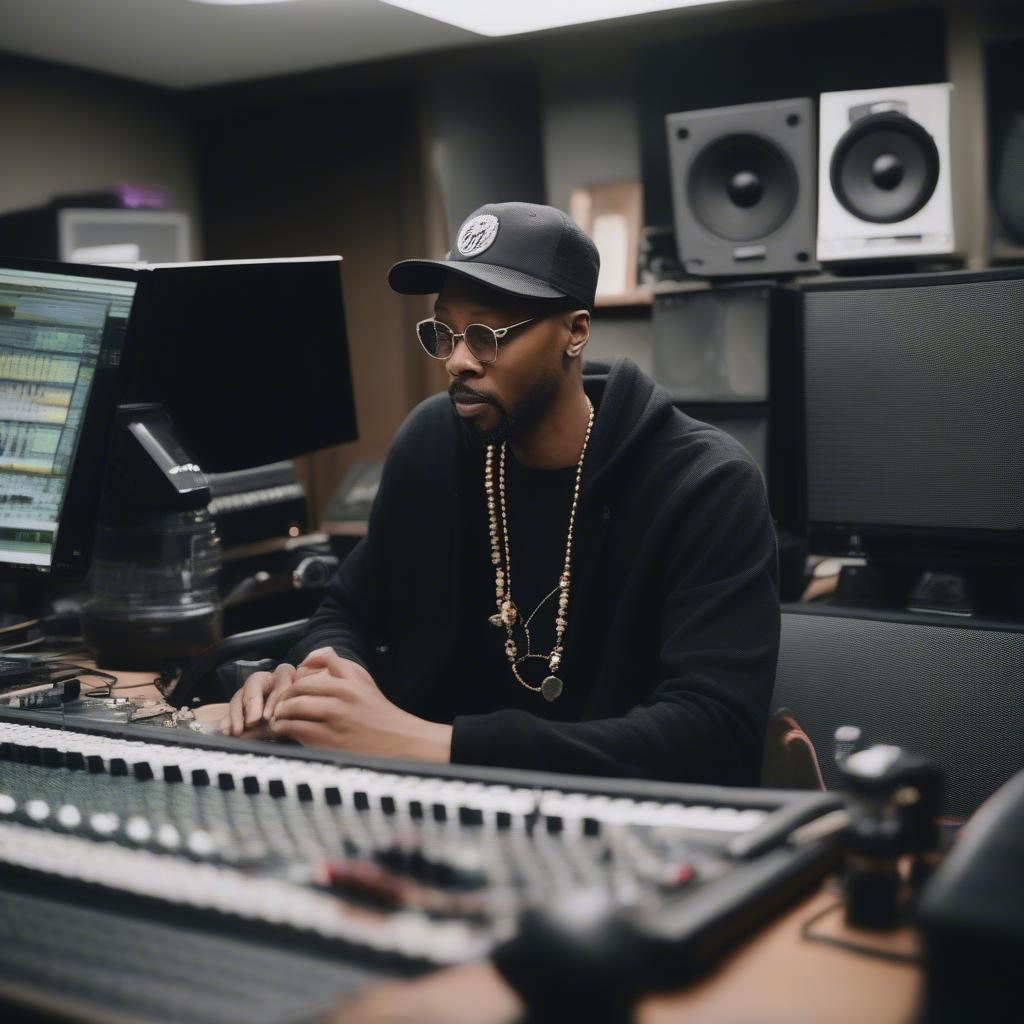 RZA in the Studio