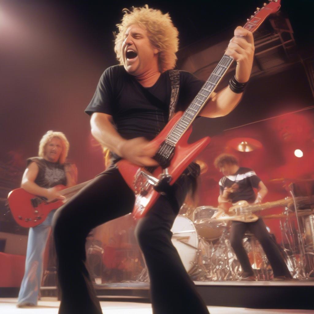 Sammy Hagar Performing with Van Halen