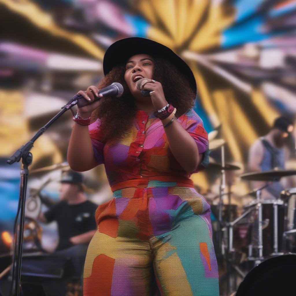 Sierra Ferrell performing at the 2022 Hardly Strictly Bluegrass Festival