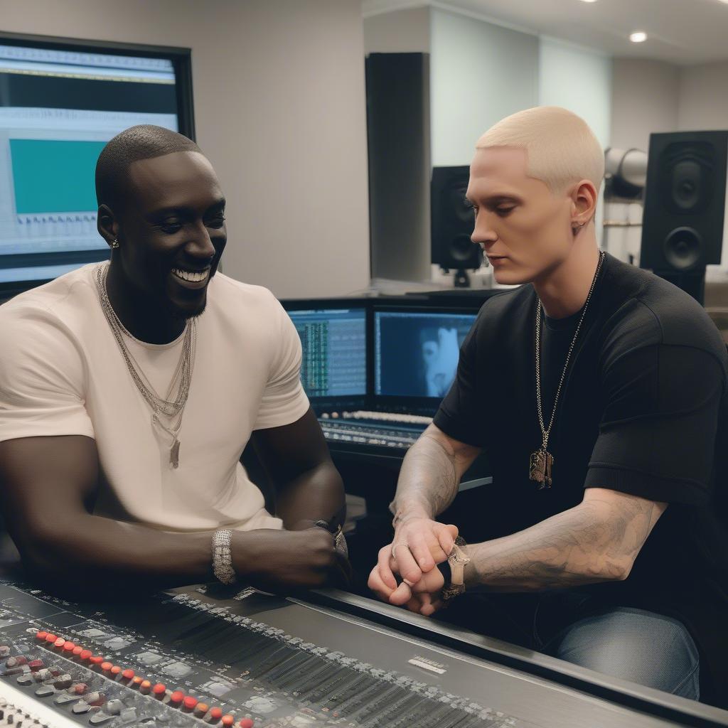 Akon and Eminem Collaborating on Smack That