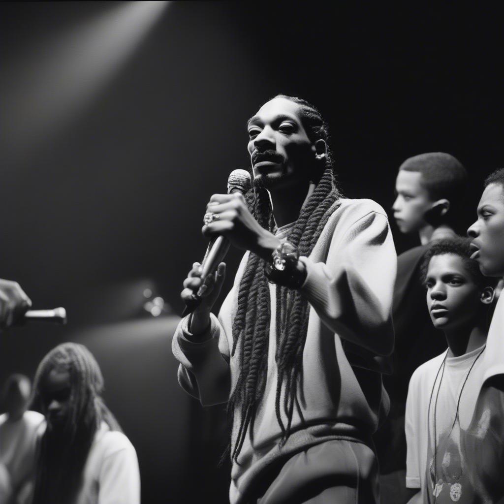 Snoop Dogg performing live in the early 90s