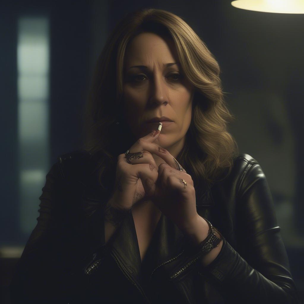 Gemma Teller Intense Moment