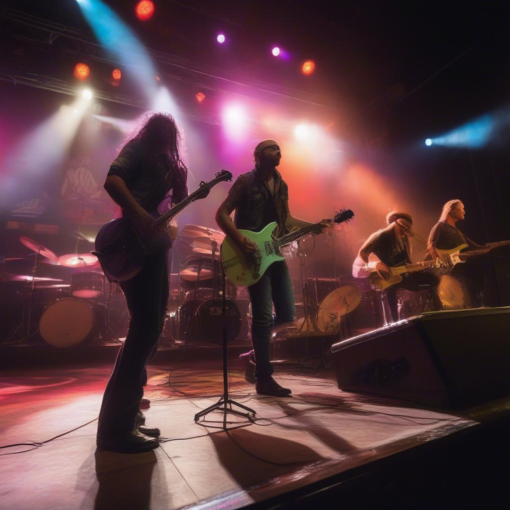 Sturgis Motorcycle Rally Band Performing on Stage