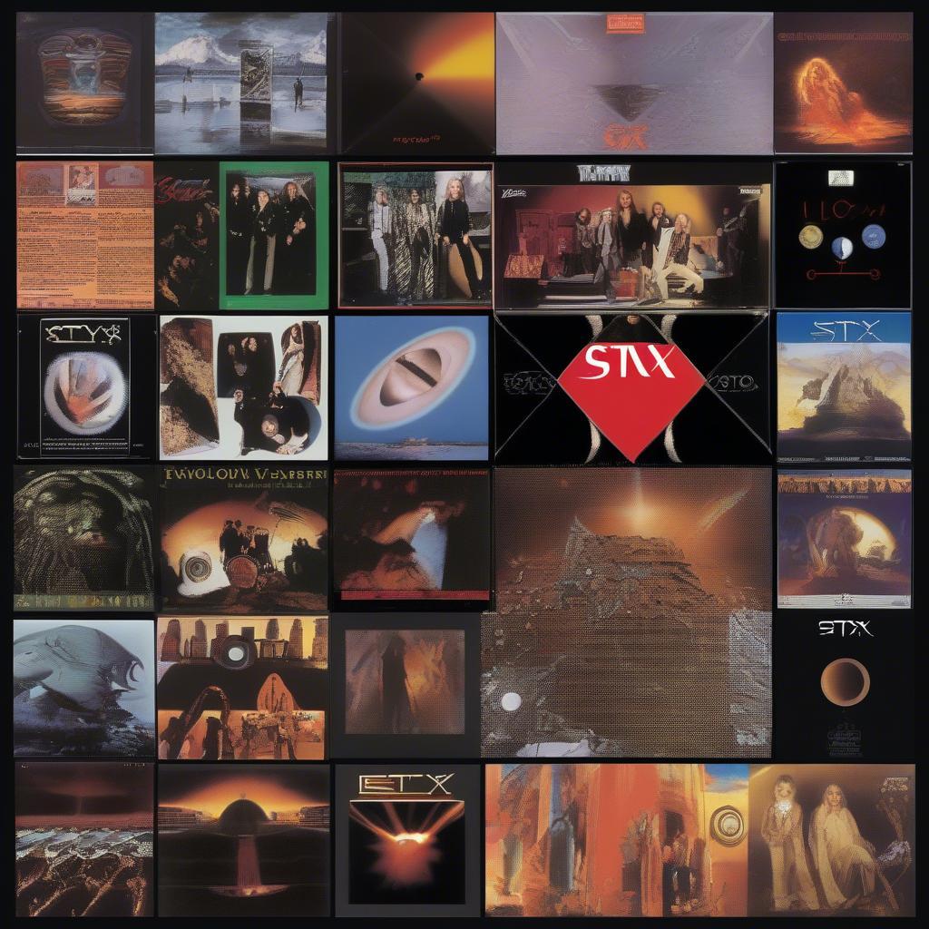 Styx Album Covers Collage