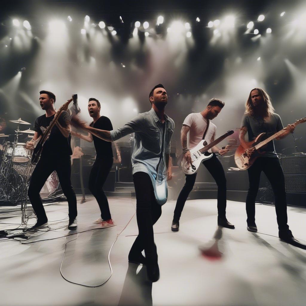 Maroon 5 Performing Sugar Live