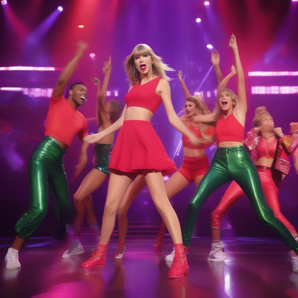 Taylor Swift performing "Shake It Off" live