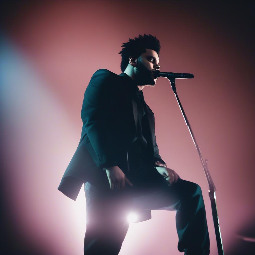 The Weeknd Performing Can't Feel My Face