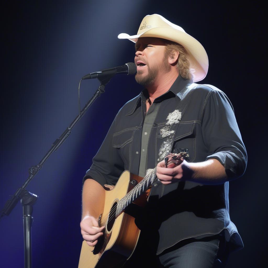 Toby Keith Performing a Heartfelt Ballad Live