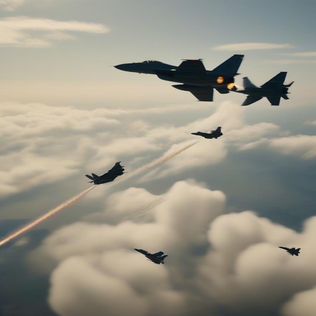 Top Gun Maverick Flight Scene Still