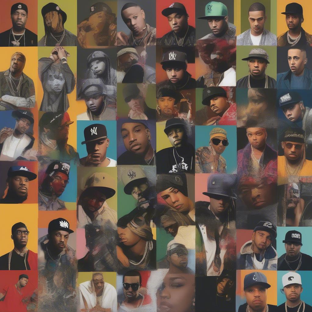 Collage of Top Hip Hop Artists