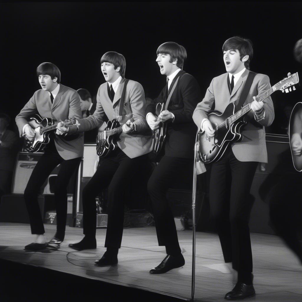 The Beatles Performing in 1963