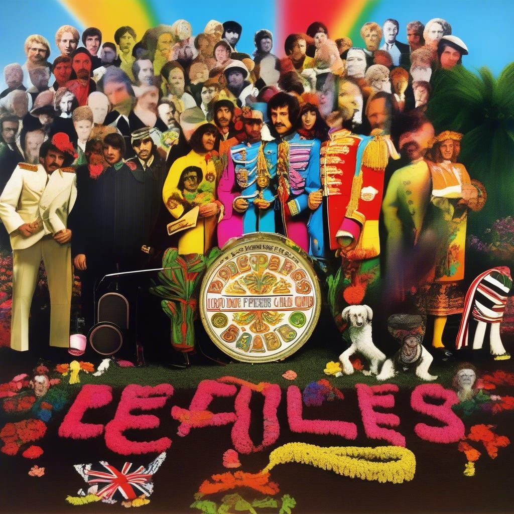 Top Ten Songs of 1967: The Beatles' Sgt. Pepper's Lonely Hearts Club Band Album Cover