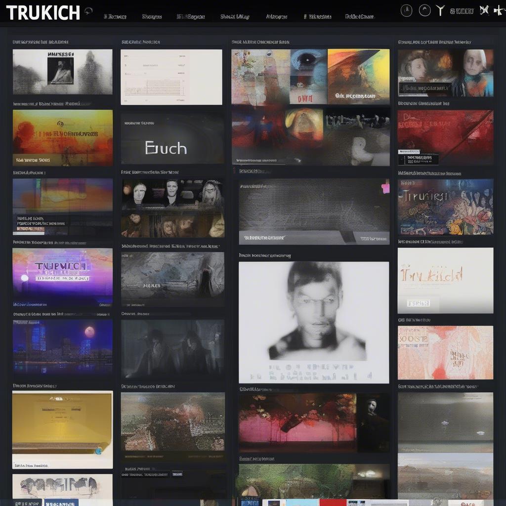 TruyKich2 Music Platform Interface