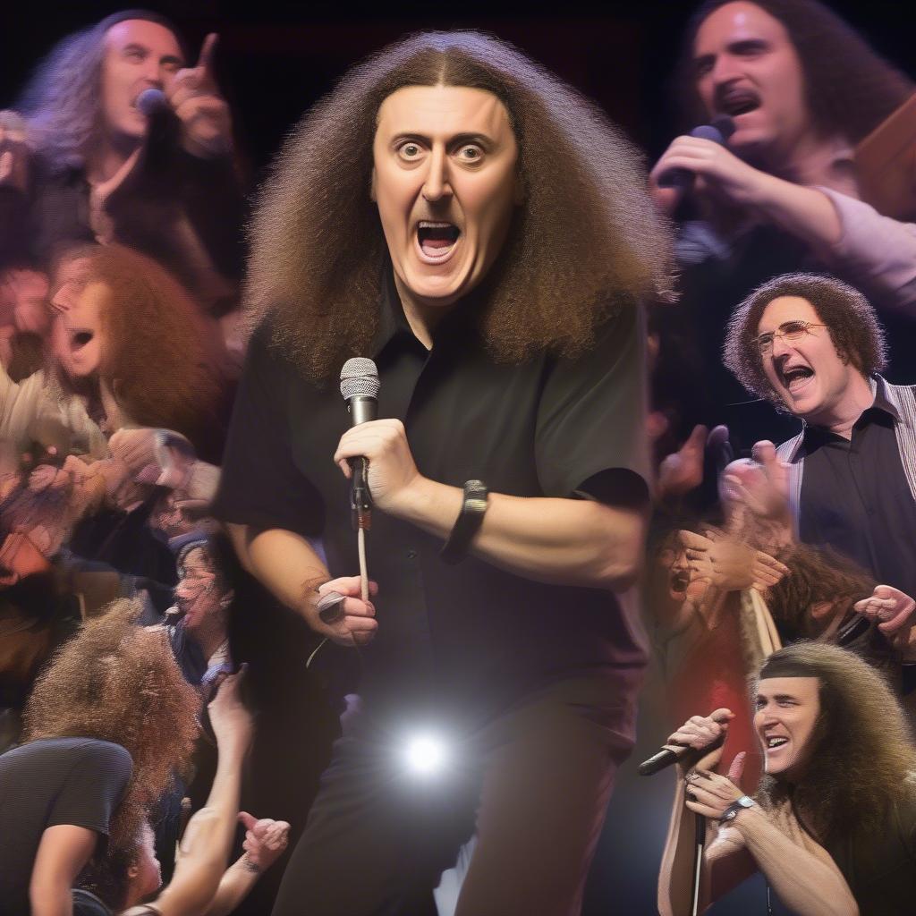 Weird Al Performing Live