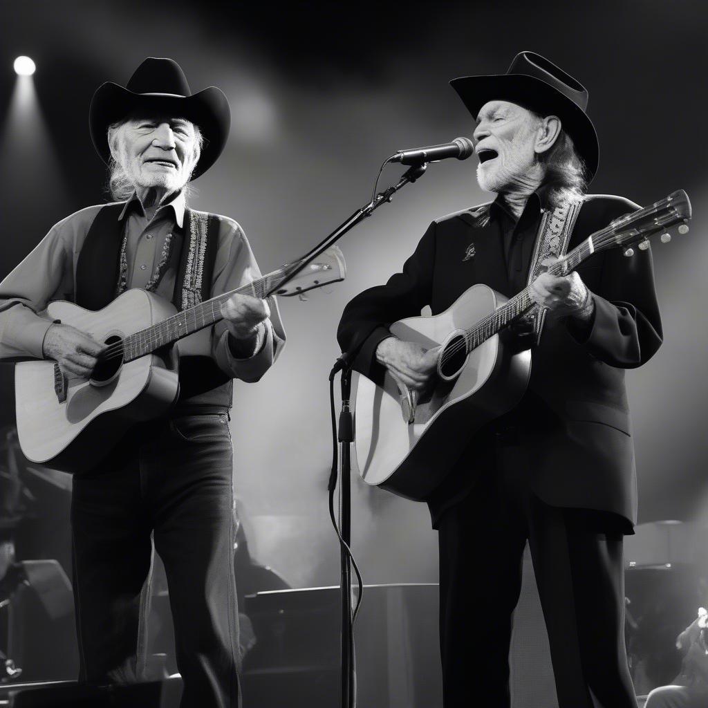 Willie Nelson and Merle Haggard Performing Together