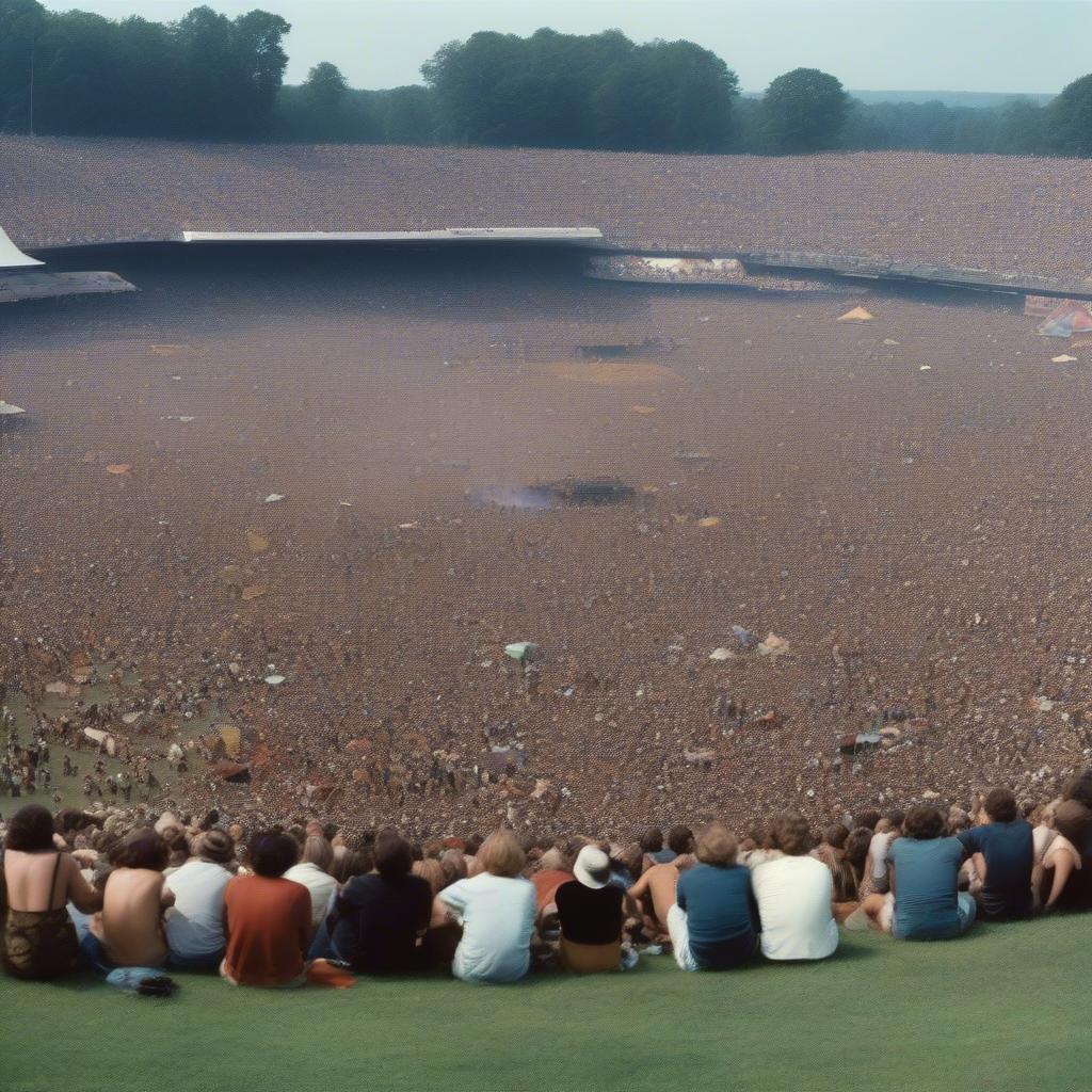 Massive crowd at Woodstock