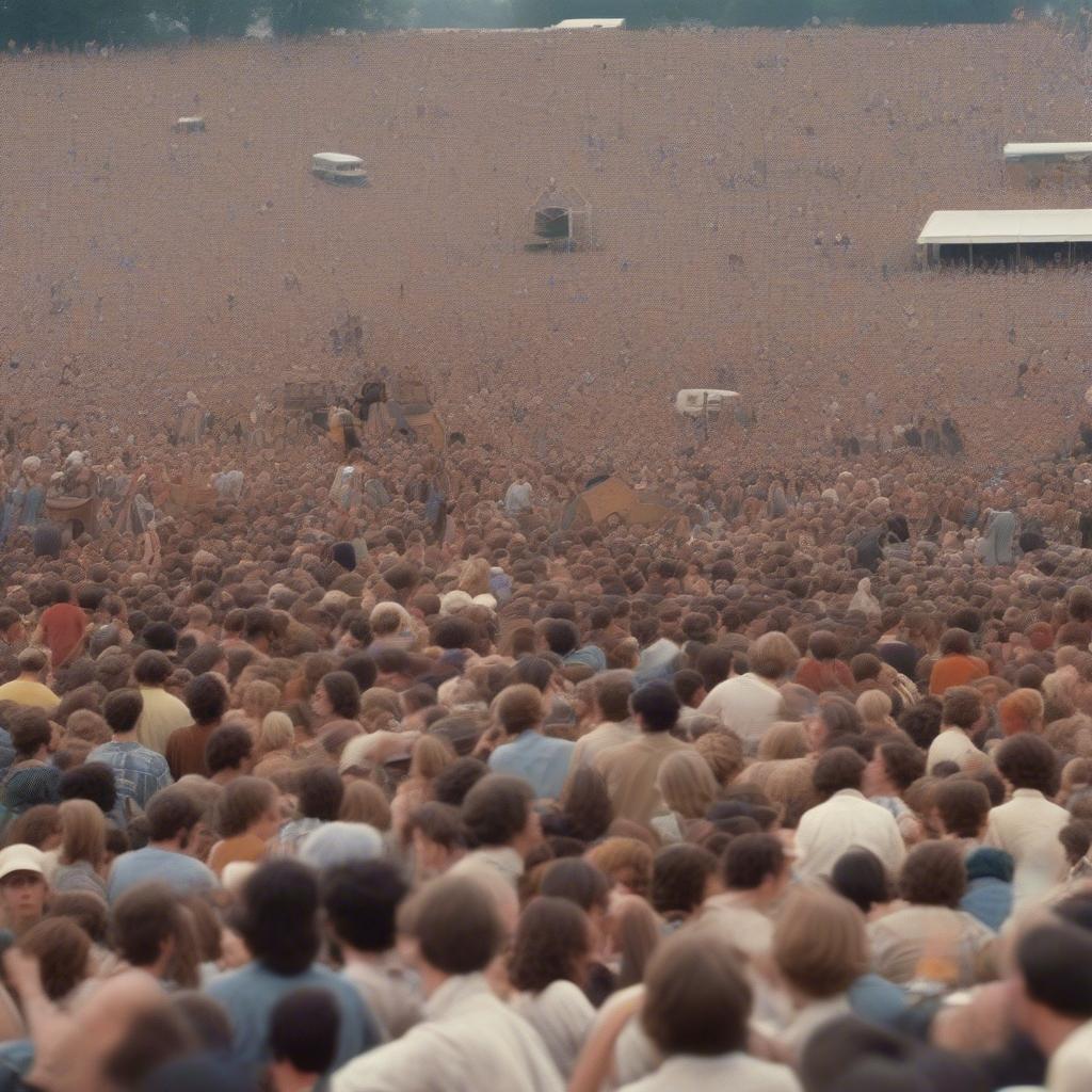 Woodstock Festival: A Sea of Faces and Music