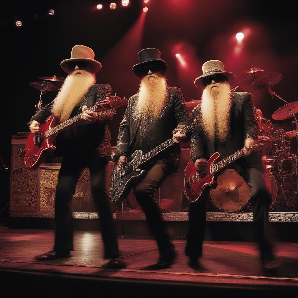 ZZ Top Performing Live During the El Loco Tour