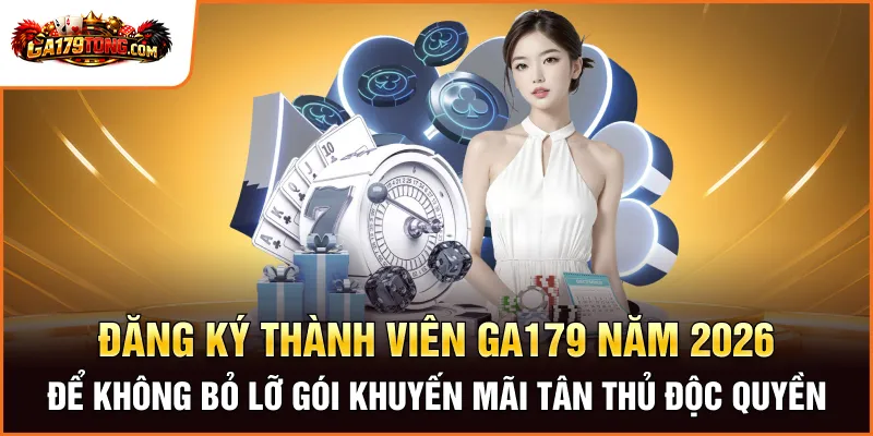 Đăng Ký GA179 – 3 Bước Đăng Ký Giúp Bạn Tự Tin Tạo Tài Khoản 2 Đăng ký thành viên GA179 năm 2026 để không bỏ lỡ gói khuyến mãi tân thủ độc quyền